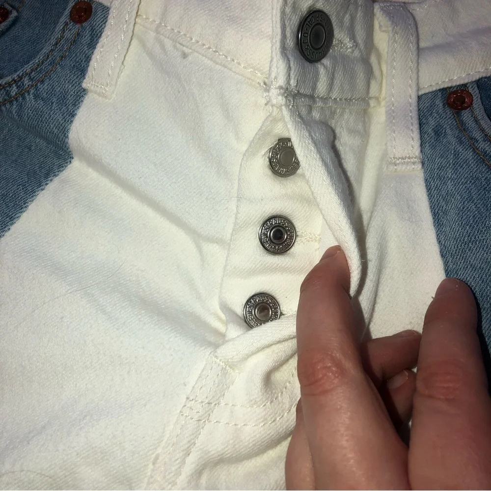 Levi’s 501 Button Fly Colorblock Jeans - Picture 3 of 6